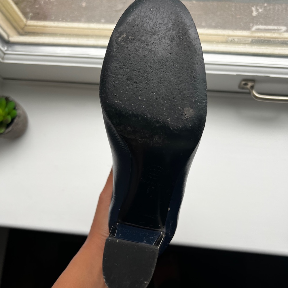 Chanel Navy ankle boots 37 - Picture 4 of 4